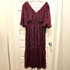 Women's Petite Indigo Rose Dress, Size XL
